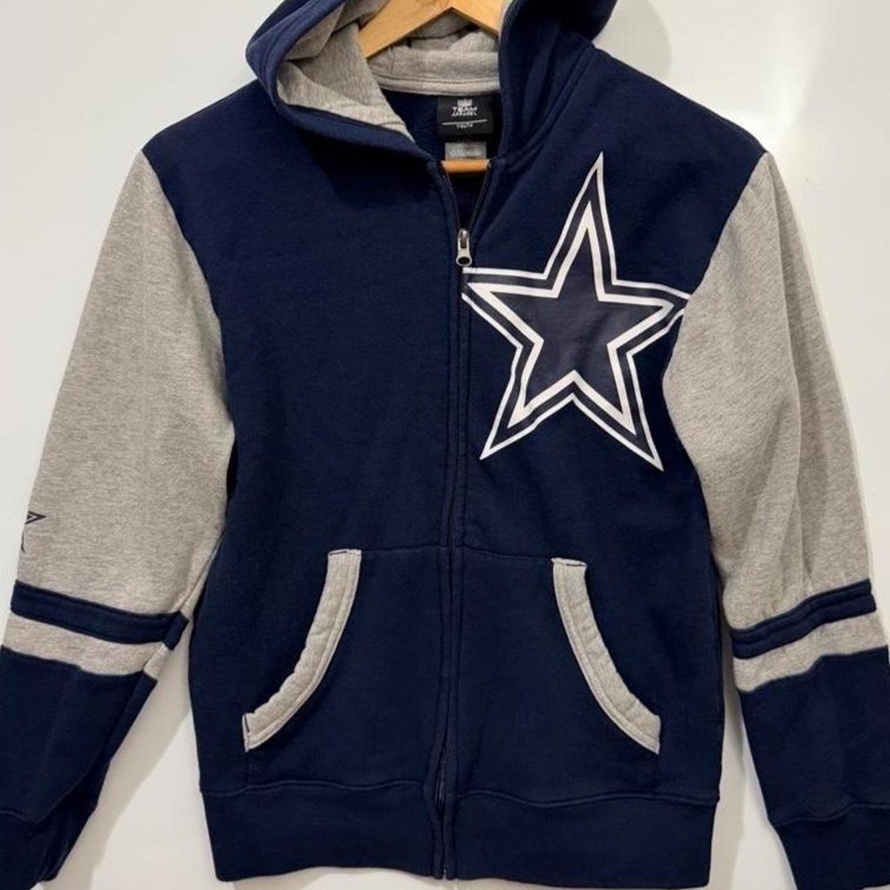 NFL Dallas Cowboys zip-up hoodie Youth size L 14/16